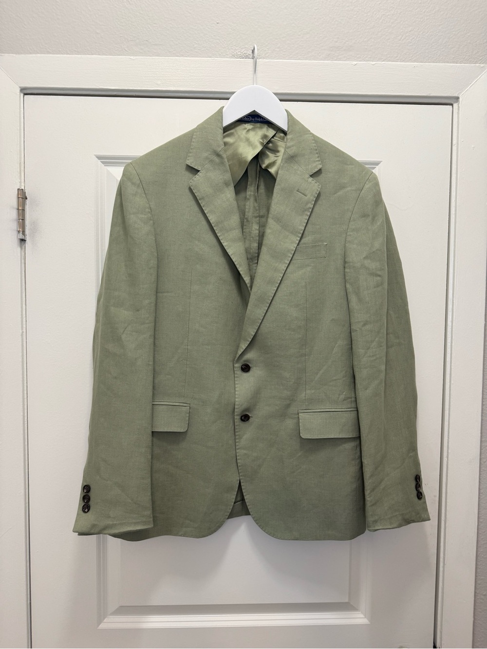 Polo Ralph Lauren Tailored Fit Linen Suit Green Jacket